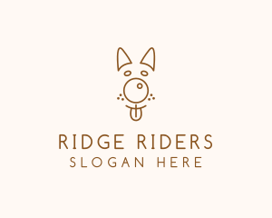 Pet Brown Dog logo design