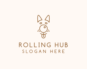 Pet Brown Dog logo design