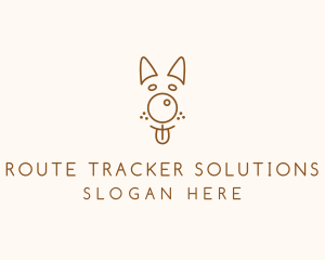 Pet Brown Dog logo design