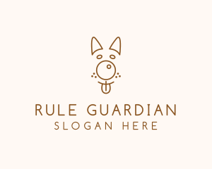 Pet Brown Dog logo design