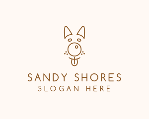 Pet Brown Dog logo design