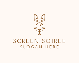 Pet Brown Dog logo design