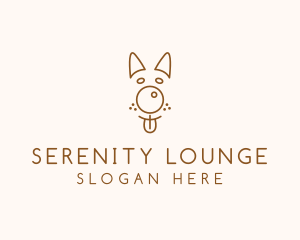 Pet Brown Dog logo design