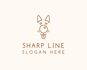 Pet Brown Dog logo design