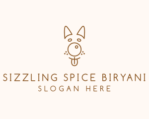 Pet Brown Dog logo design