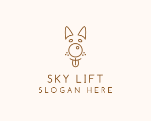 Pet Brown Dog logo design