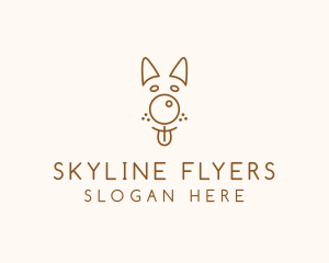 Pet Brown Dog logo design