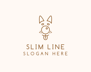 Pet Brown Dog logo design