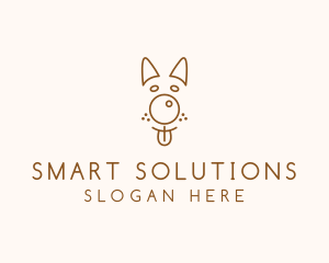 Pet Brown Dog logo design