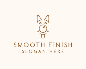 Pet Brown Dog logo design