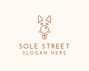 Pet Brown Dog logo design