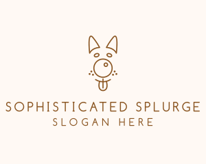 Pet Brown Dog logo design