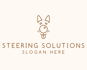 Pet Brown Dog logo design