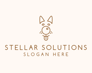 Pet Brown Dog logo design