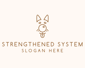 Pet Brown Dog logo design