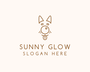 Pet Brown Dog logo design