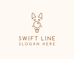 Pet Brown Dog logo design