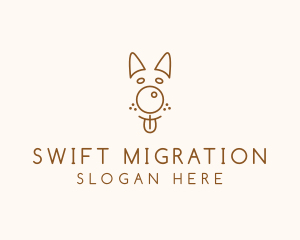 Pet Brown Dog logo design