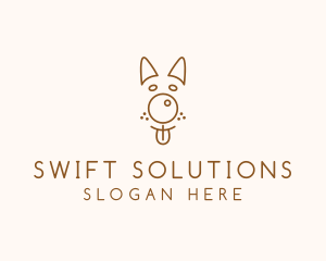 Pet Brown Dog logo design