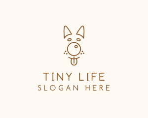 Pet Brown Dog logo design