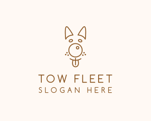 Pet Brown Dog logo design