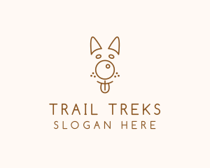 Pet Brown Dog logo design