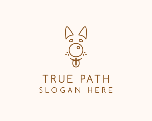 Pet Brown Dog logo design