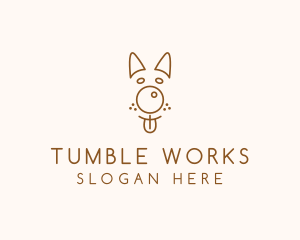 Pet Brown Dog logo design