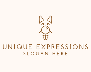 Pet Brown Dog logo design