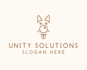 Pet Brown Dog logo design