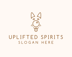 Pet Brown Dog logo design