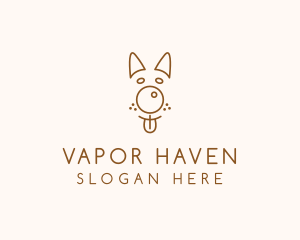 Pet Brown Dog logo design