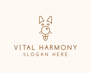 Pet Brown Dog logo design