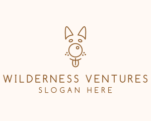 Pet Brown Dog logo design