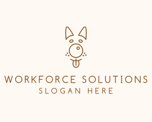 Pet Brown Dog logo design