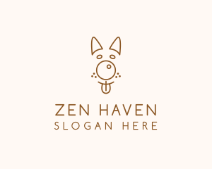 Pet Brown Dog logo design