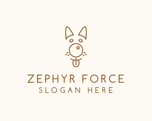 Pet Brown Dog logo design