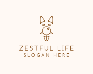 Pet Brown Dog logo design