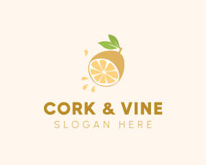 Lemon Fruit Slice logo design