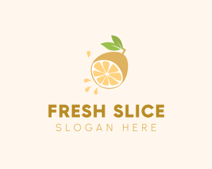 Lemon Fruit Slice logo design