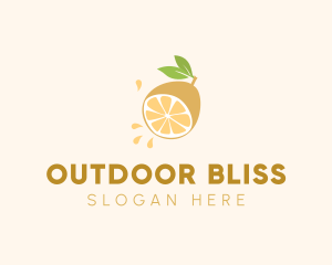 Lemon Fruit Slice logo design