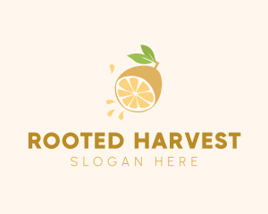 Lemon Fruit Slice logo design