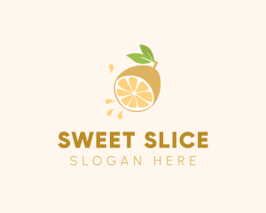 Lemon Fruit Slice logo design