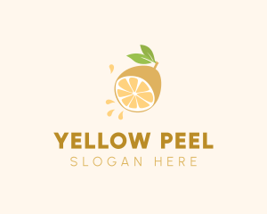 Lemon Fruit Slice logo design