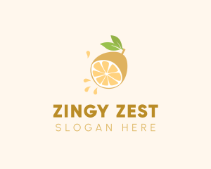 Lemon Fruit Slice logo design