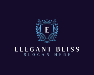 Floral Elegant Shield Logo