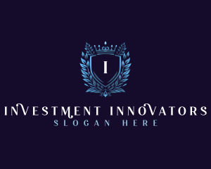 Floral Elegant Shield logo