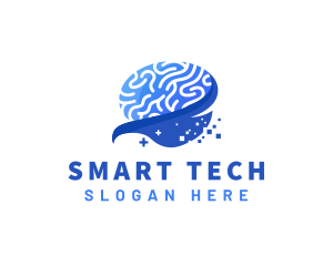 Brain Psychology Mental Health logo design