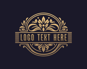 Floral Boutique Wedding Logo