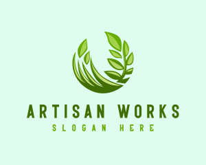 Grassy Gardening Landscape logo design